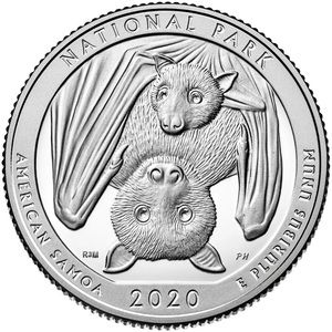 VERY RARE 2020 bat quarter